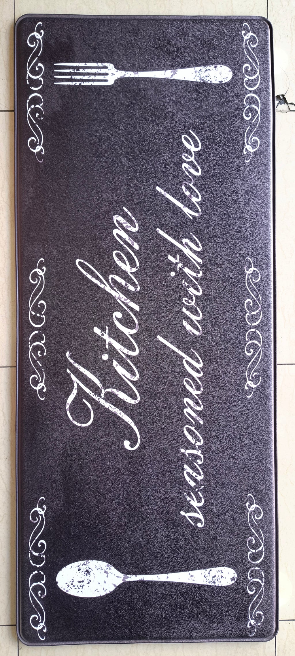 Alfombra Vinílica Cocina 150x50 cm con Memory Foam – Kitchen Seasoned with Love