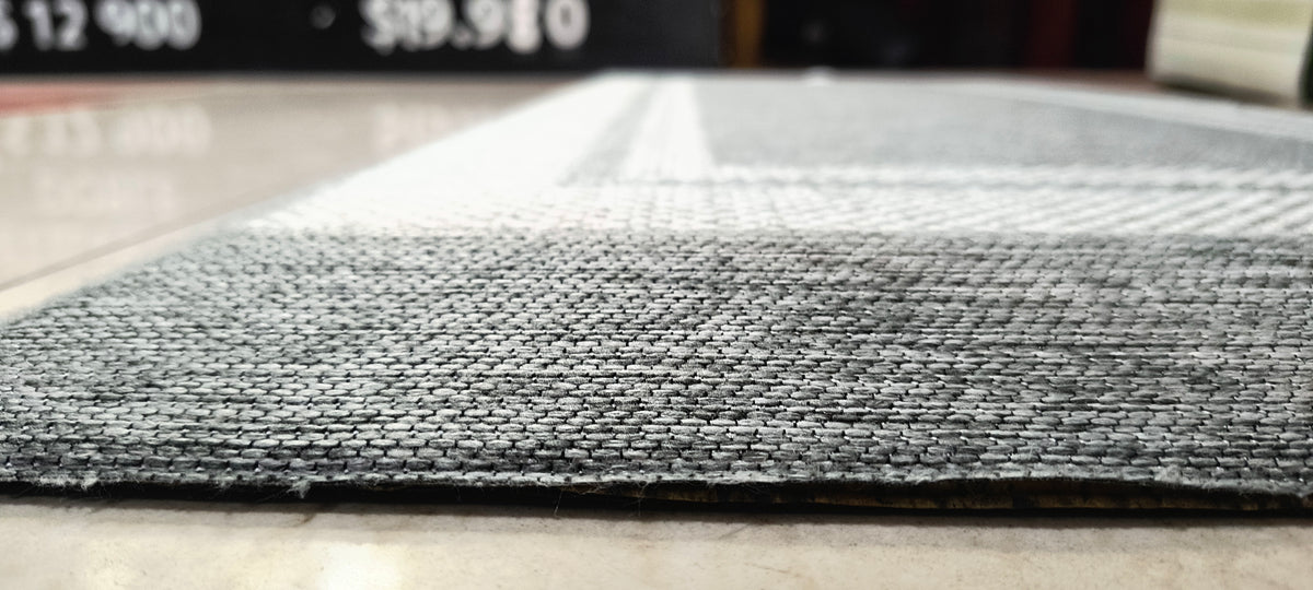 Piso Antifatiga 50x120 cm – Tejido Gris con Doble Borde