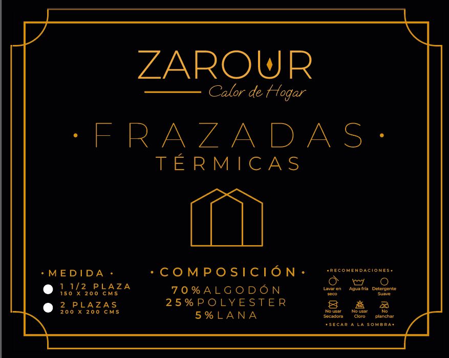 Frazada Tradicional Diseño Escocés con Bordes Reforzados