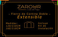 Fierros de Cortina Doble Extensible con Kit de Instalación