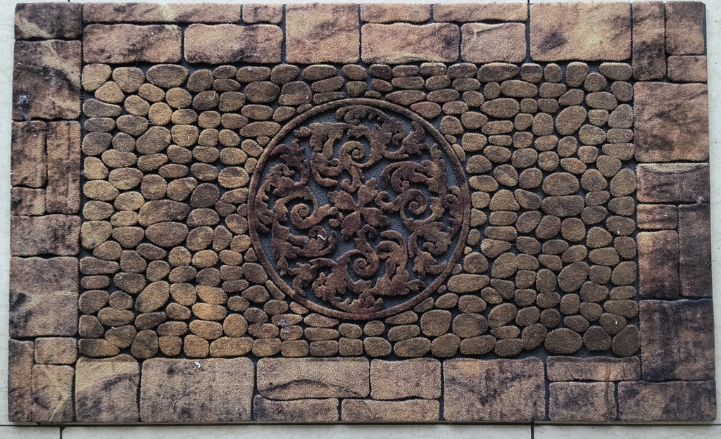 Limpiapies Entrada Casa y Departamento – Diseño Piedra con Medallón
