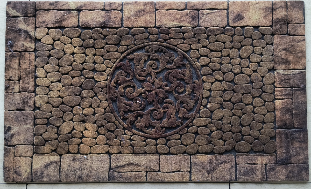 Limpiapies Entrada Casa y Departamento – Diseño Piedra con Medallón