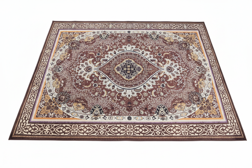 Alfombra persa mauve fondo blanco producto limpio