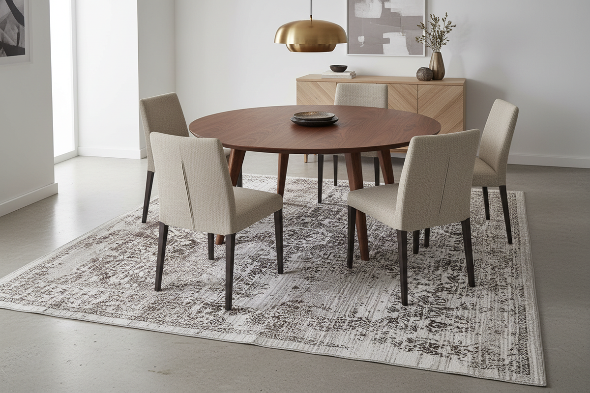 Alfombra vintage distressed 150x210 – ambiente comedor