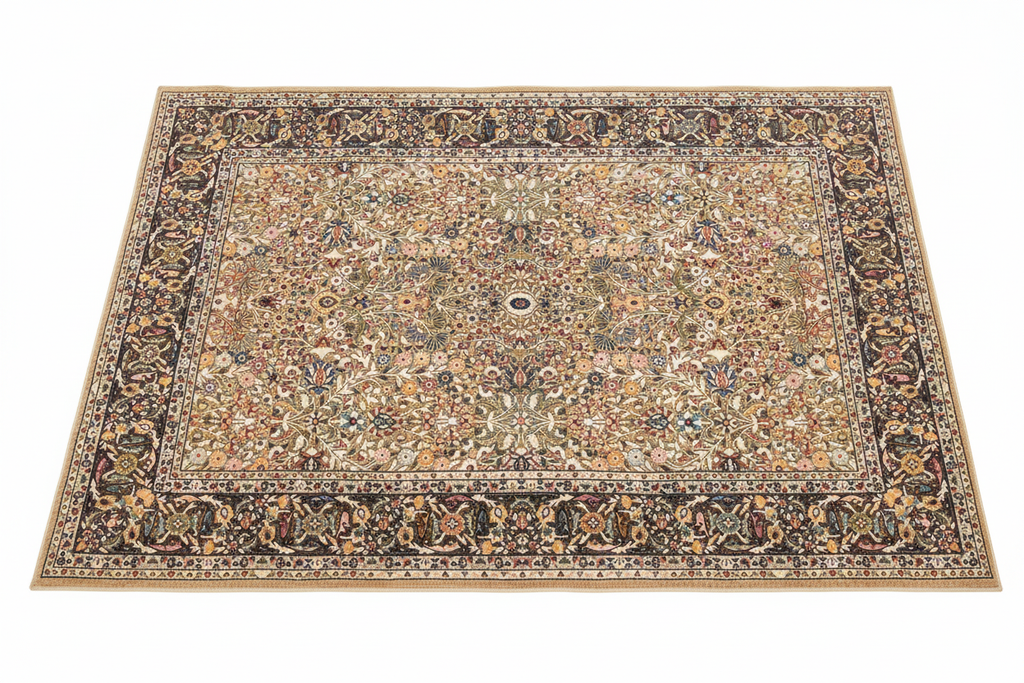 Alfombra persa floral all-over – foto producto fondo blanco
