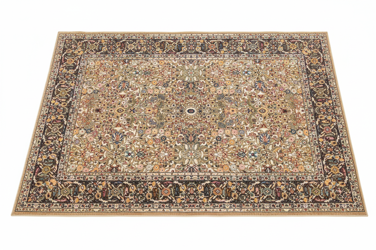 Alfombra persa floral all-over – foto producto fondo blanco
