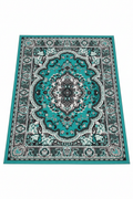 Alfombra persa turquesa fondo blanco