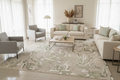 Alfombra tropical en ambiente living