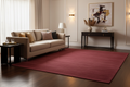 Alfombra borgoña en salón elegante