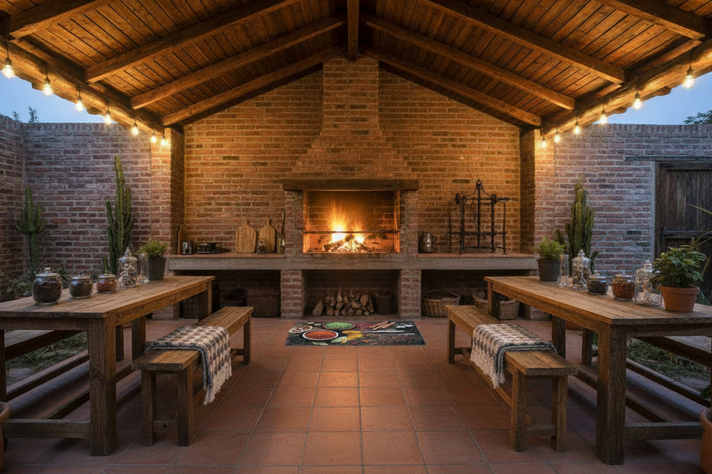 Alfombra cocina especias - ambiente quincho