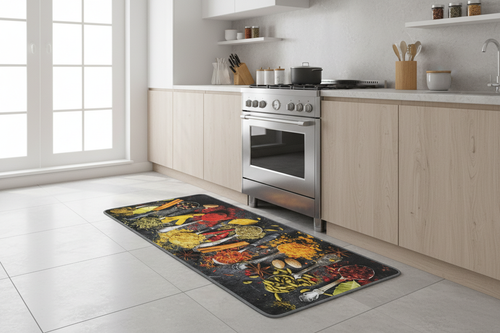 Alfombra cocina especias cucharas - ambiente cocina