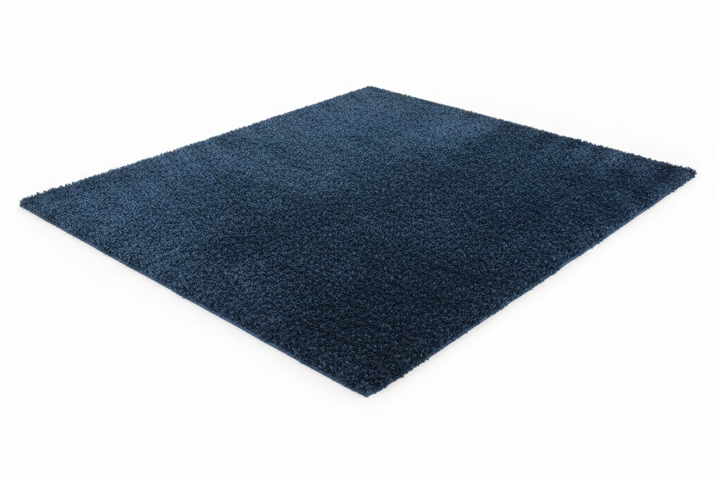 Alfombra Shaggy Azul Marino 160x230 cm - foto limpia fondo blanco