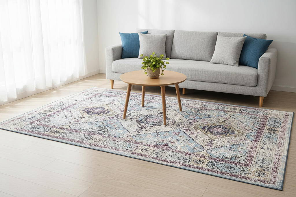 Alfombra tribal geométrica 150x210 – ambiente living