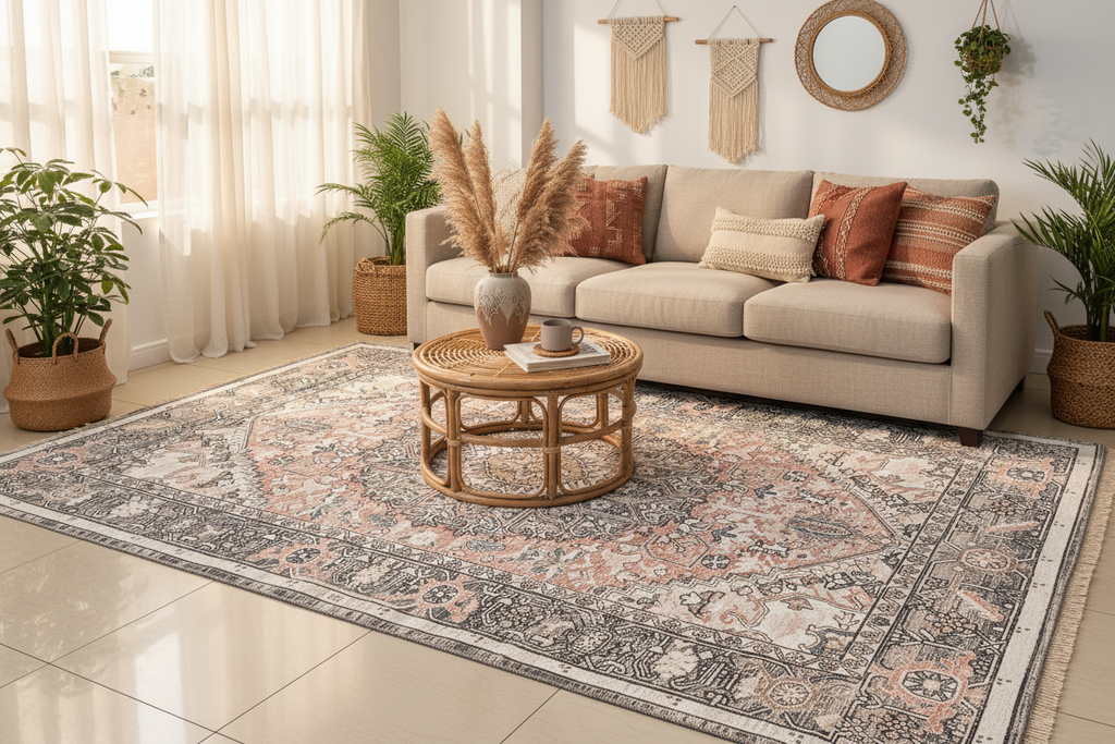 Alfombra tribal vintage distressed – ambiente living