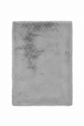 Bajada de cama símil piel gris fondo blanco