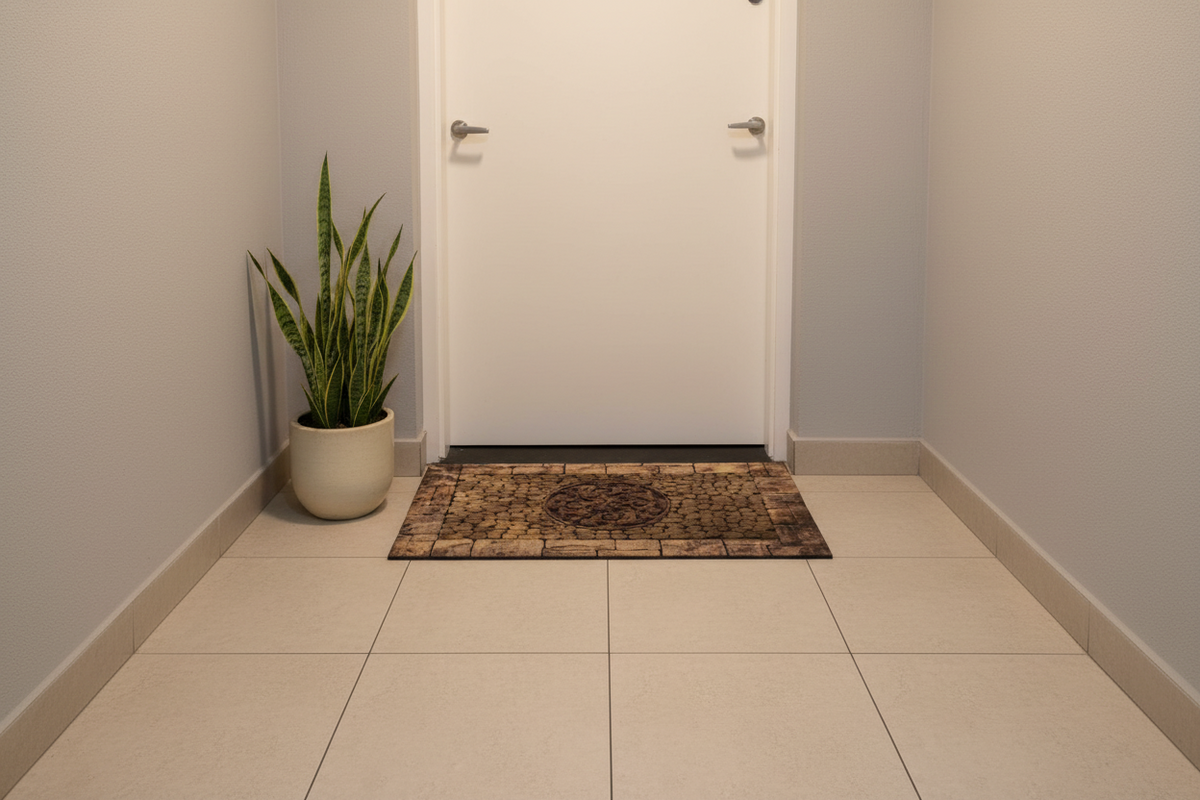 Limpiapies Entrada Casa y Departamento – Diseño Piedra con Medallón