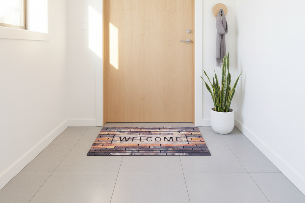 Limpiapies Entrada WELCOME Diseño Ladrillo 46x76 cm