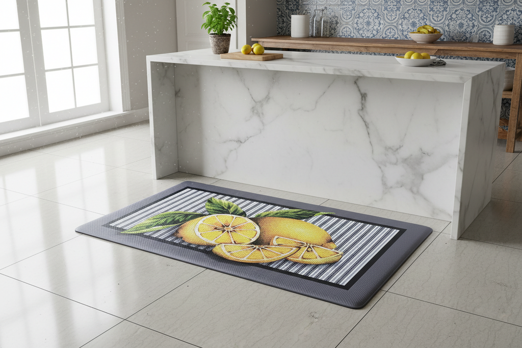 Tapete Antifatiga Limones Frescos – Memory Foam Cocina