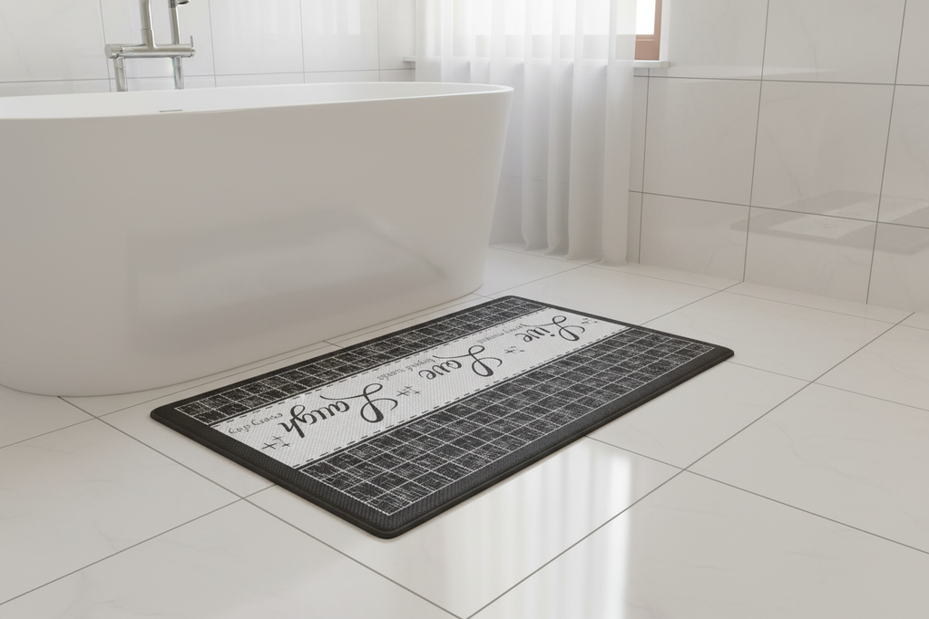 Tapete Live Love Laugh en baño