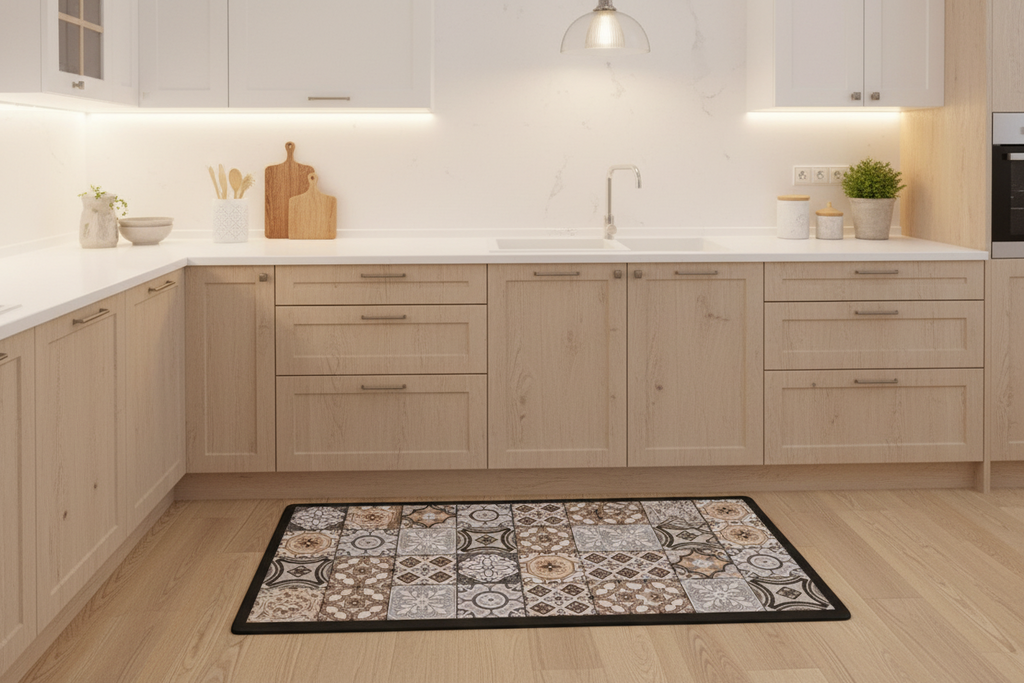 Tapete Antifatiga Diseño Mosaico Mediterráneo – Memory Foam