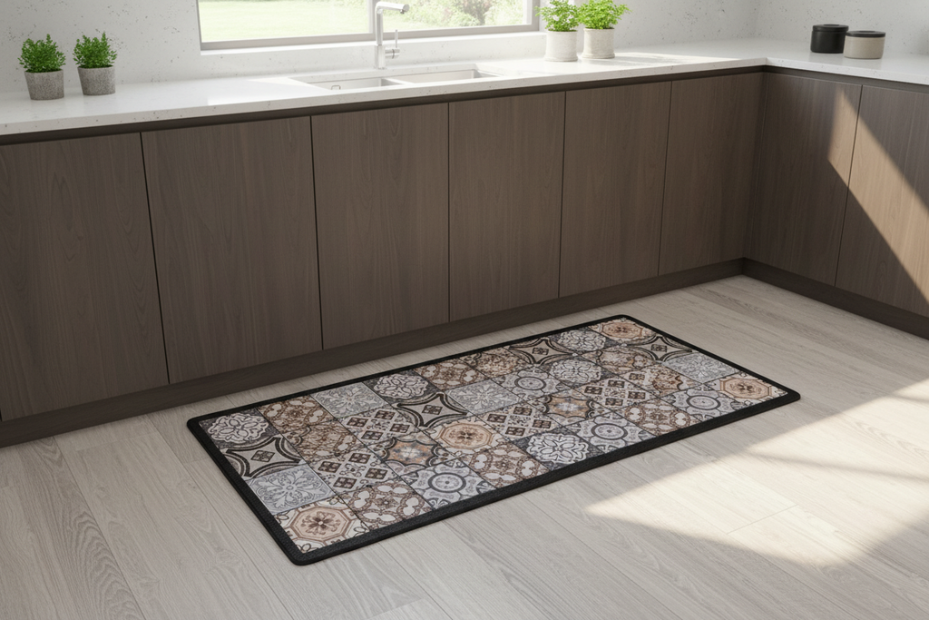 Tapete Antifatiga Diseño Mosaico Mediterráneo – Memory Foam